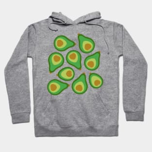 AVOCADO Retro Plump Ripe in 1970s Avocado Green Brown - UnBlink Studio by Jackie Tahara Hoodie